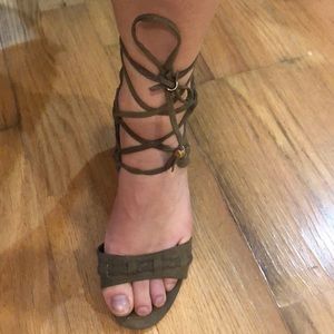 Lace Up High Heel Sandal